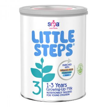 LITTLE STEPS® Growing Up Milk is designed for babies from 12 months onwards to help ensure they get a good nutritional foundation in life. LITTLE STEPS® Growing Up Milk contains calcium and Vitamin D for the normal growth and development of bones and Vitamins A and C to support the normal function of a child’s immune system.