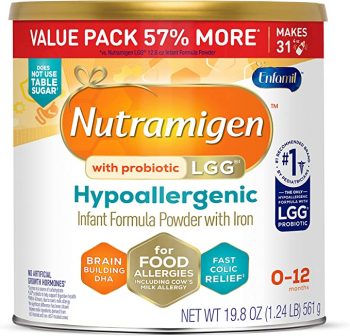 Enfamil Nutramigen Infant Formula, Hypoallergenic and Lactose Free Formula with Enflora LGG, Fast Relief from Severe Crying and Colic, Powder Can