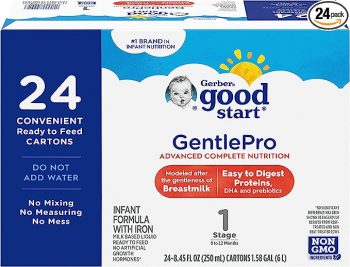 Gerber Good Start Ready to Feed Baby Formula, GentlePro Prebiotics, 8.45 Fl.Oz